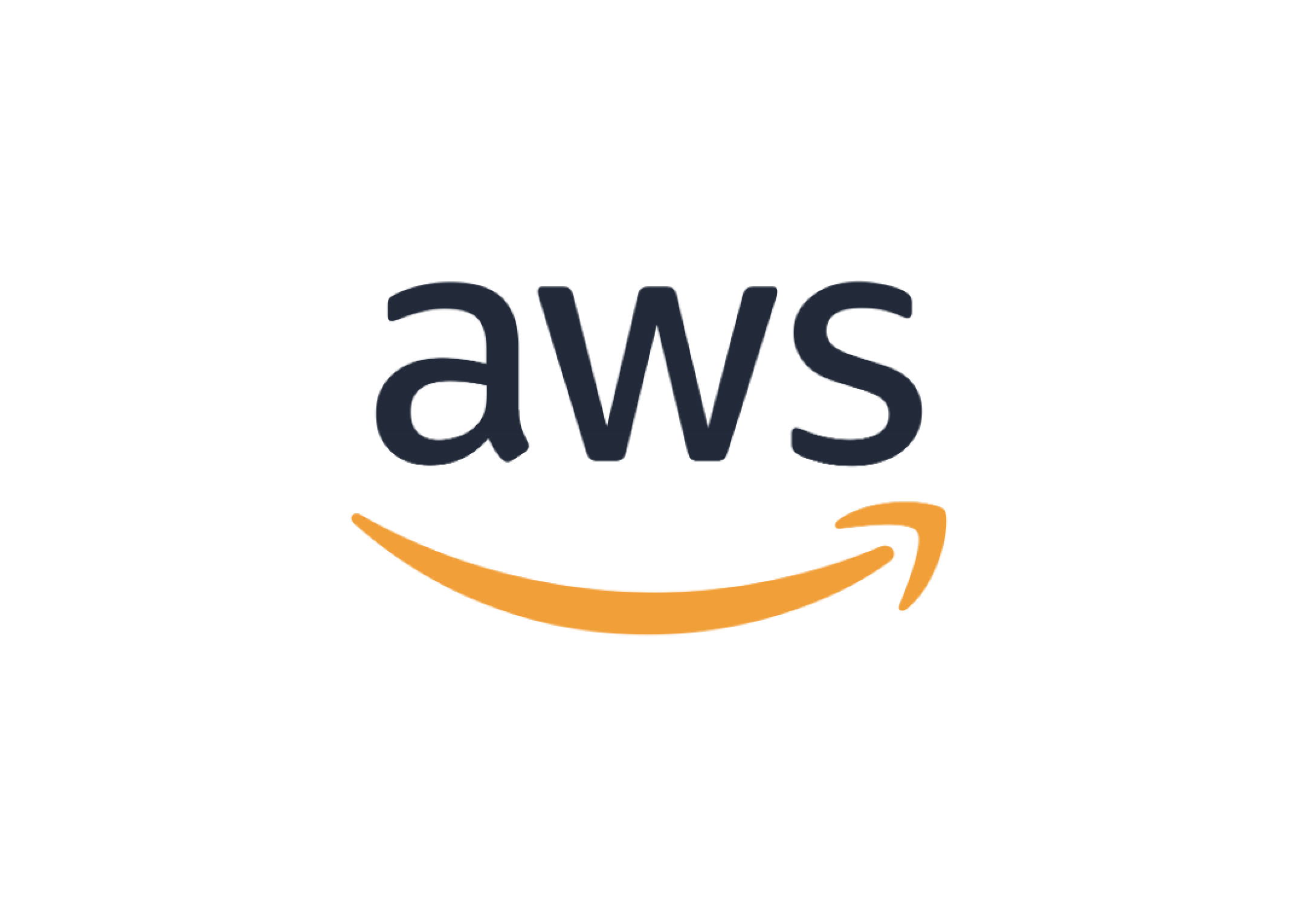 an aws logo with a white background